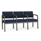 Lesro Lenox 3 Seat Tandem Seating W/ Arms, 64.5 in W 24.5 in L 32 in H LS3103 - alternate 1
